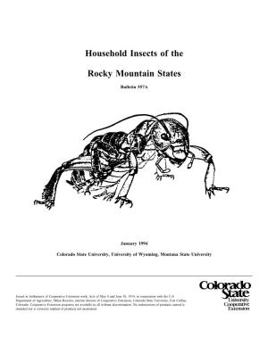 Household Insects of the Rocky Mountain States
