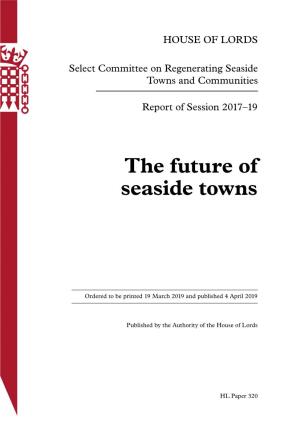The Future of Seaside Towns
