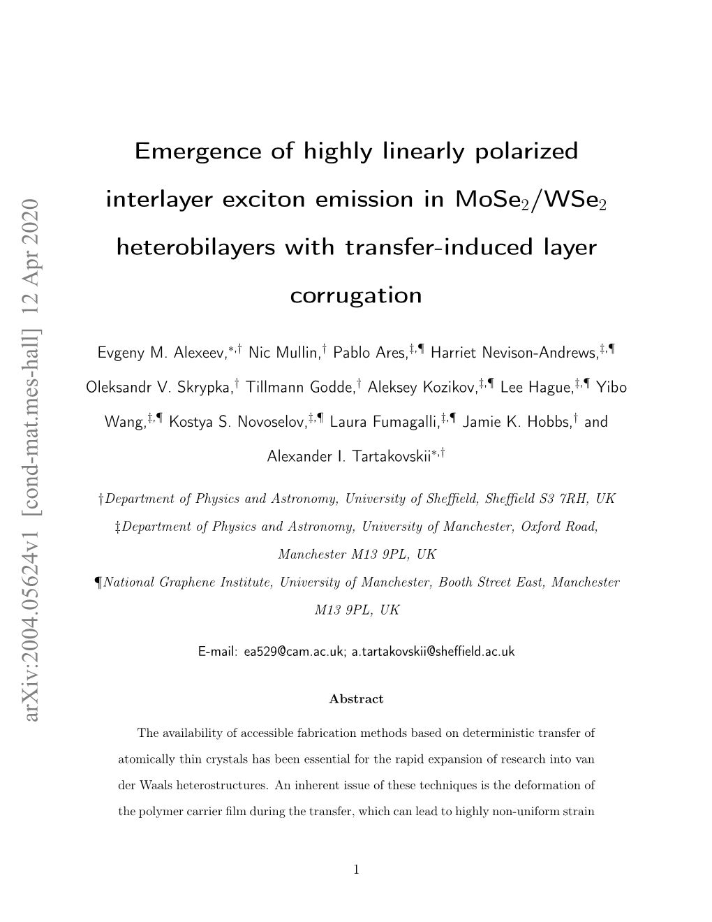 Emergence of Highly Linearly Polarized Interlayer Exciton Emission in Mose2/Wse2 Heterobilayers with Transfer-Induced Layer Corr