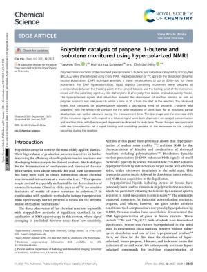 Polyolefin Catalysis of Propene, 1-Butene and Isobutene Monitored