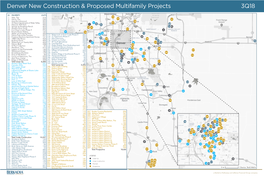 Denver New Construction & Proposed Multifamily Projects 3Q18