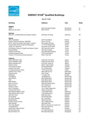 Energy Star Qualified Buildings