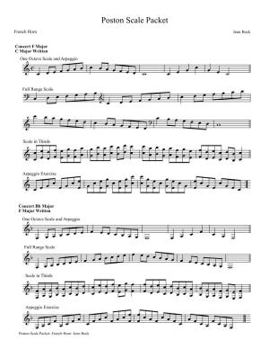 French Horn Scales