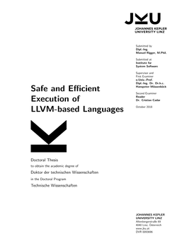 Safe and Efficient Execution of LLVM-Based Languages