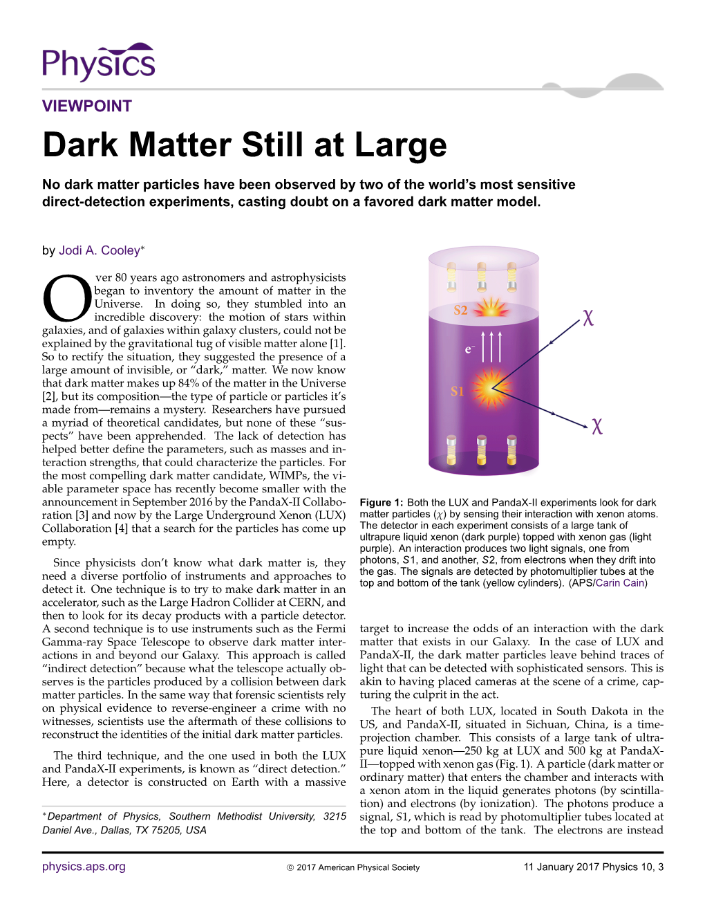 Dark Matter Still at Large