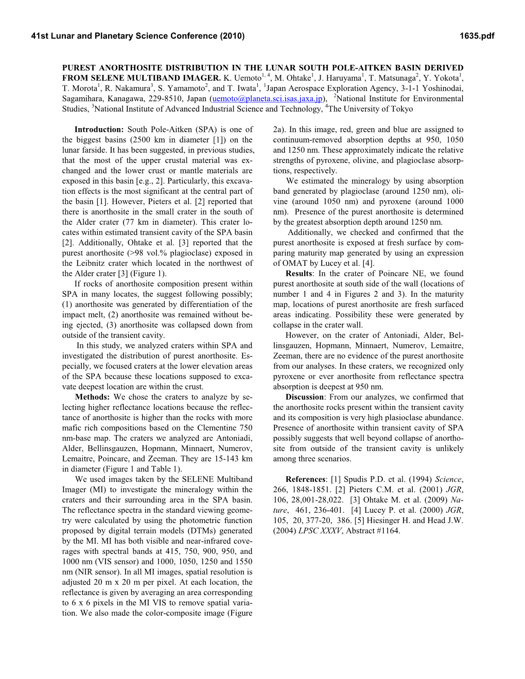 Purest Anorthosite Distribution in the Lunar South Pole-Aitken Basin Derived from Selene Multiband Imager