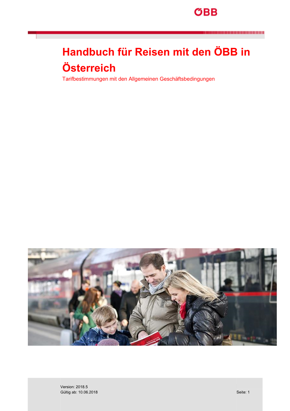 Handbuch Für Reisen Mit Der ÖBB in Österreich
