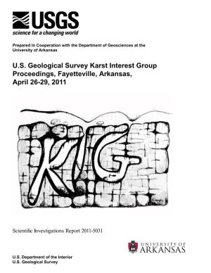 US Geological Survey Karst Interest Group Proceedings, Fayetteville