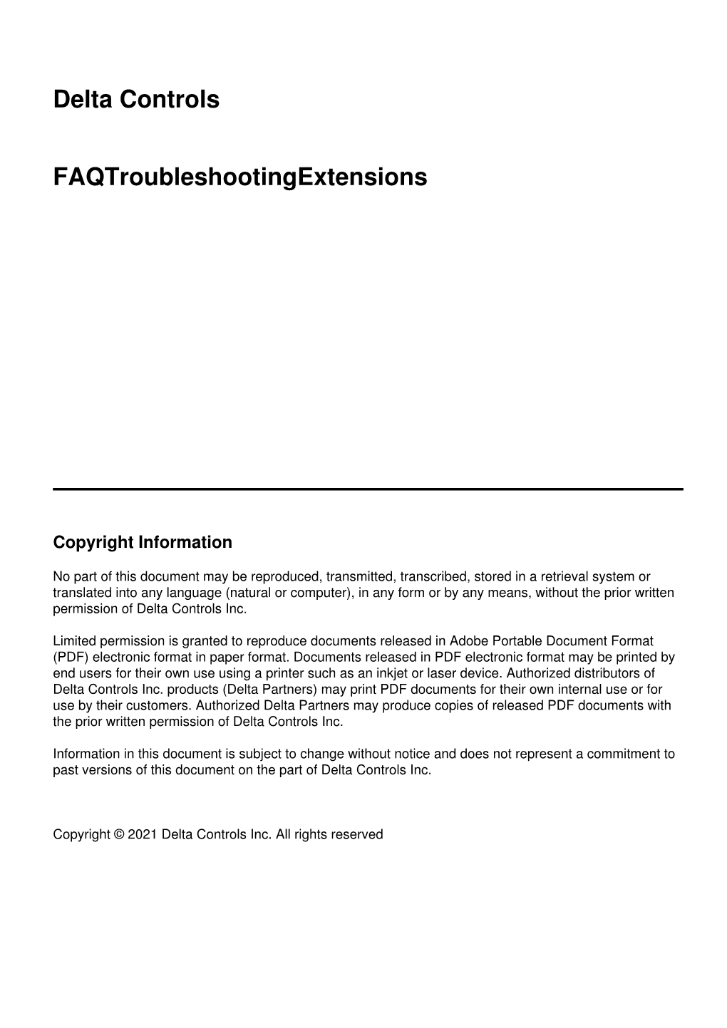 Delta Controls Faqtroubleshootingextensions