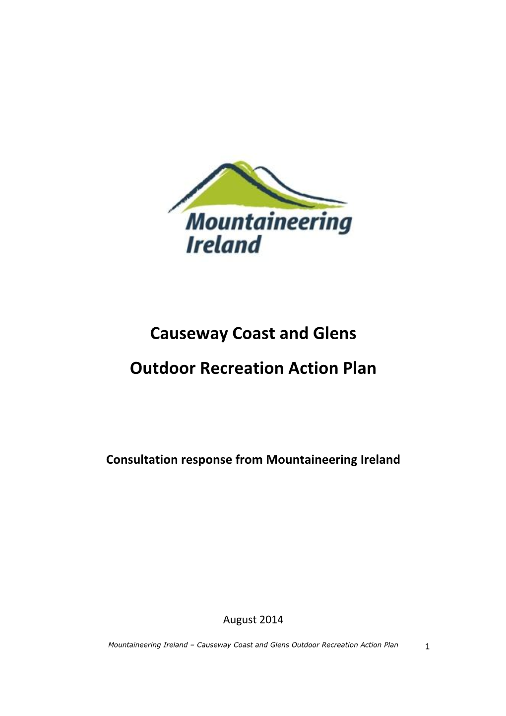 Causeway Coast & Glens Consultation Response