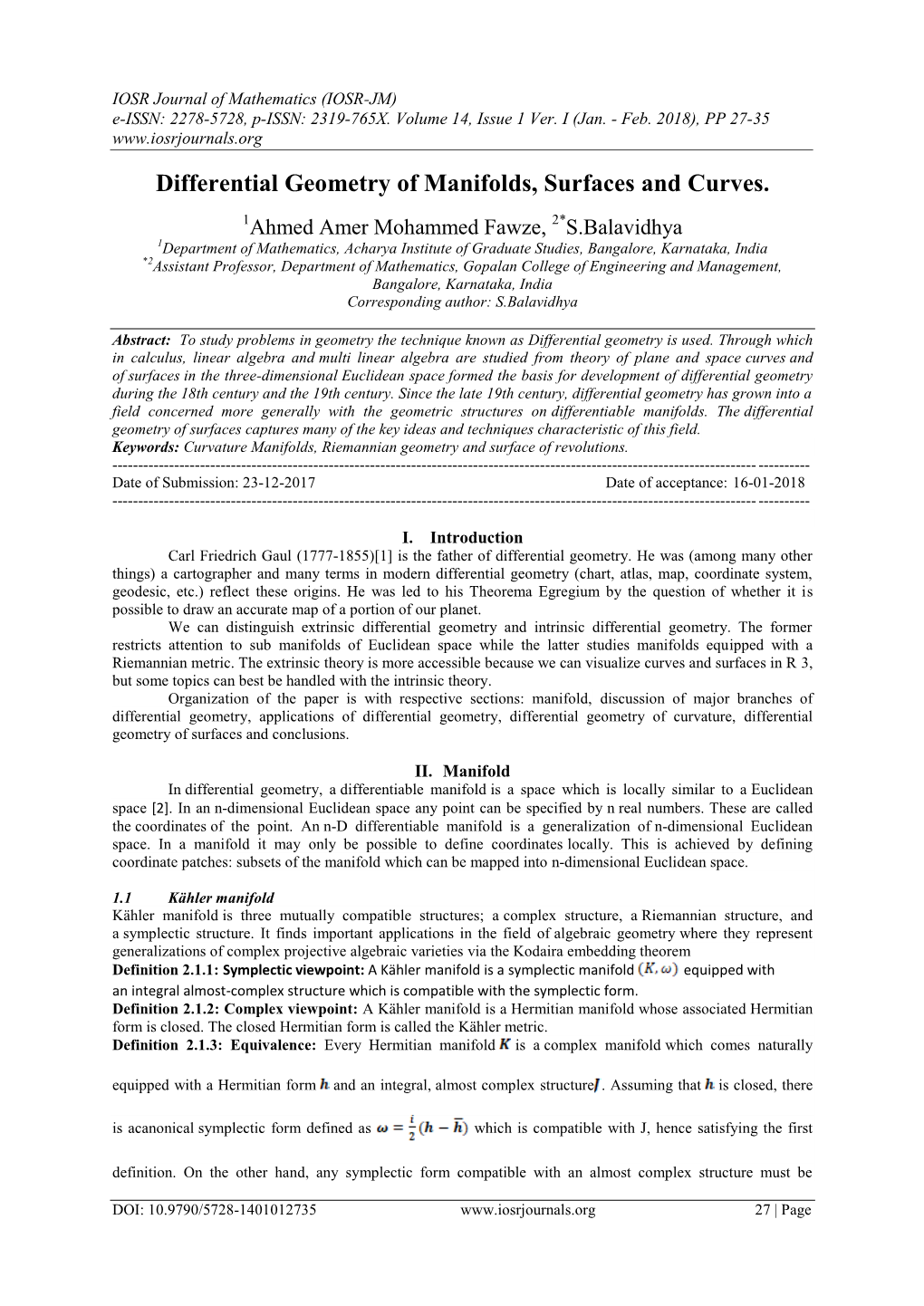 Differential Geometry of Manifolds, Surfaces and Curves