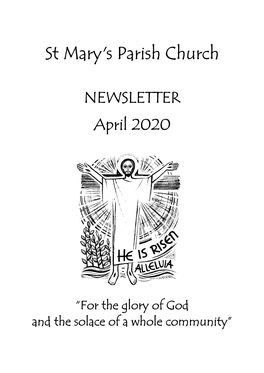 NEWSLETTER April 2020