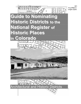 Guide to Nominating Historic Districts National Register Historic Places In
