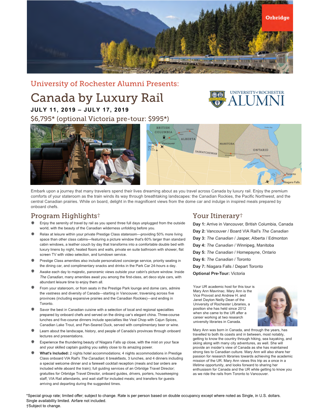 Canada Luxur Rail