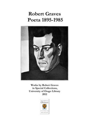 Robert Graves Poeta 1895-1985