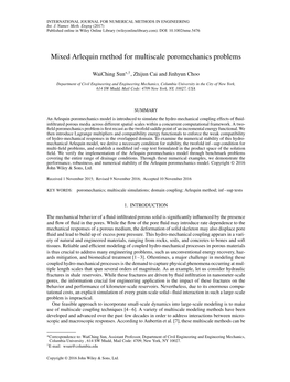 Mixed Arlequin Method for Multiscale Poromechanics Problems
