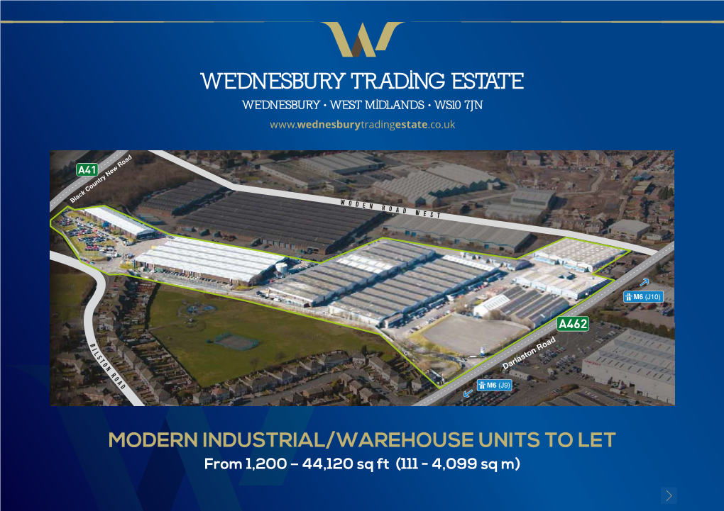 Wednesbury Trading Estate Wednesbury • West Midlands • Ws10 7Jn