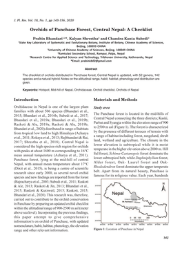 Orchids of Panchase Forest, Central Nepal: a Checklist