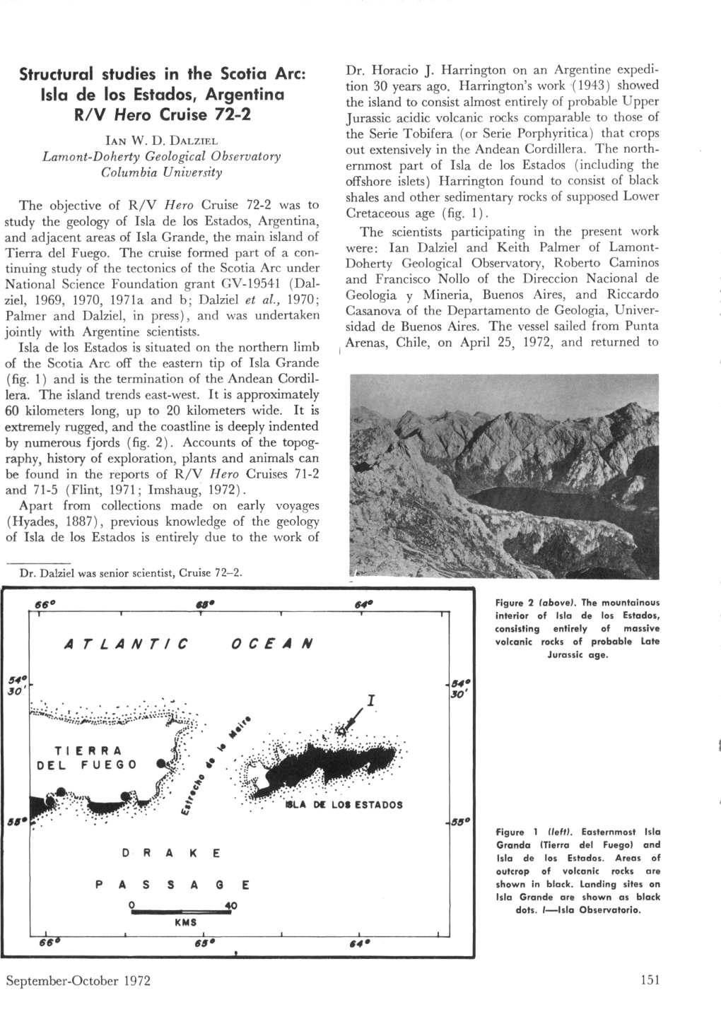 Structural Studies in the Scotia Arc: Isla De Los Estados, Argentina