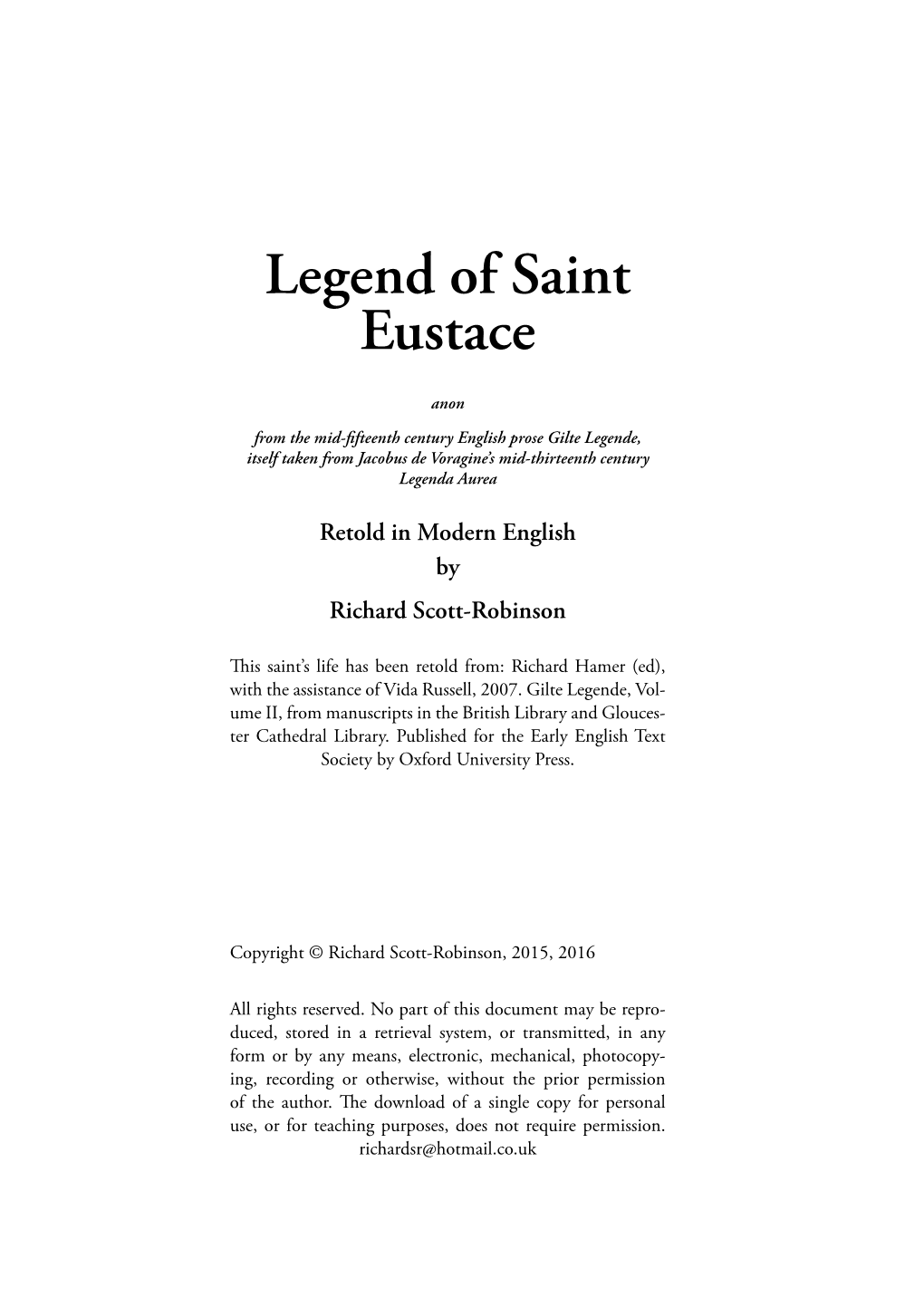 Legend of Saint Eustace