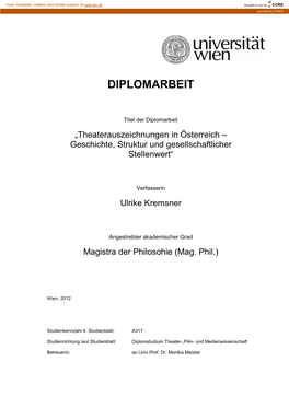 Diplomarbeit