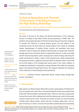 Technical Upgrading and Thermal Performance of Heating Furnace Of