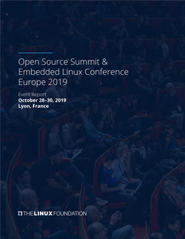 Open Source Summit & Embedded Linux Conference Europe 2019
