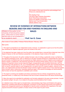 Review of Evidence of Interactions Between