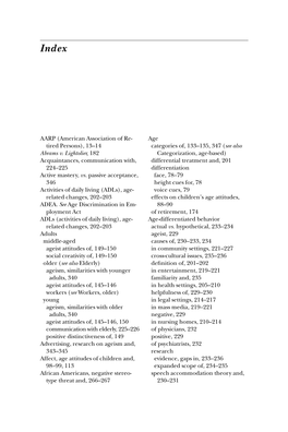 AARP (American Association of Re- Age Tired Persons), 13–14 Categories Of, 133–135, 347 (See Also Abrams V