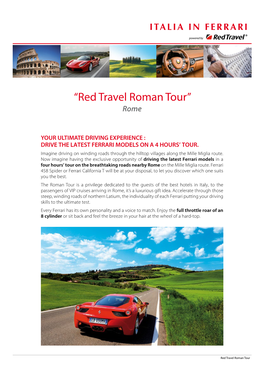 “Red Travel Roman Tour” Rome