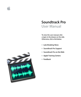 Soundtrack Pro User Manual