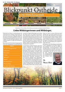 Blickpunkt Ostheide CDU-Mitteilungsblatt