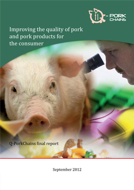 Improving the Quality of Pork and Pork Products for the Consumer