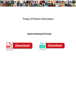 Treaty of Ghent Information