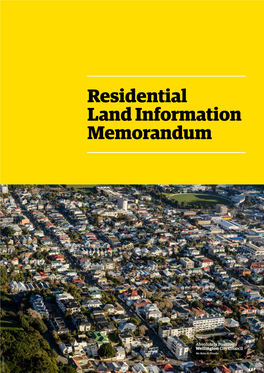 Residential LIM Land Information Memorandum CSWCC100929 Land Information Memorandum