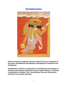 The Padma Purana
