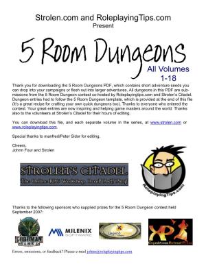 5 Room Dungeons