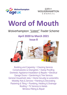 Wolverhampton “Listed” Trader Scheme April 2020 to March 2021 Issue 8
