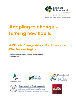 Climate Change Adaptation Plan for the RDA Barossa Region