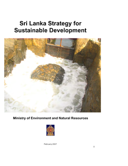 Sri Lanka Strategy for Sustainable Development