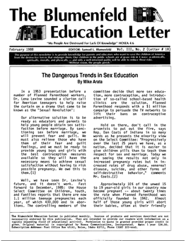The Blumenfeld Education Letter