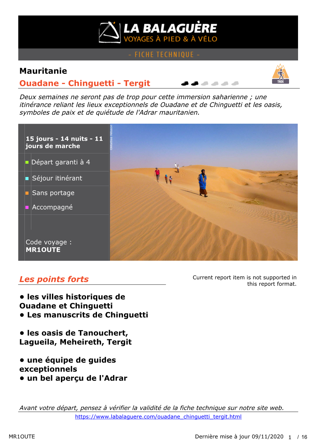 Mauritanie Ouadane - Chinguetti - Tergit