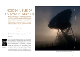 Golden Jubilee of Big Data in Weilheim 1 MB I PDF the DLR Ground