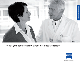 What You Need to Know About Cataract Treatment