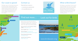 Bird Aware Essex Coast Leaflet
