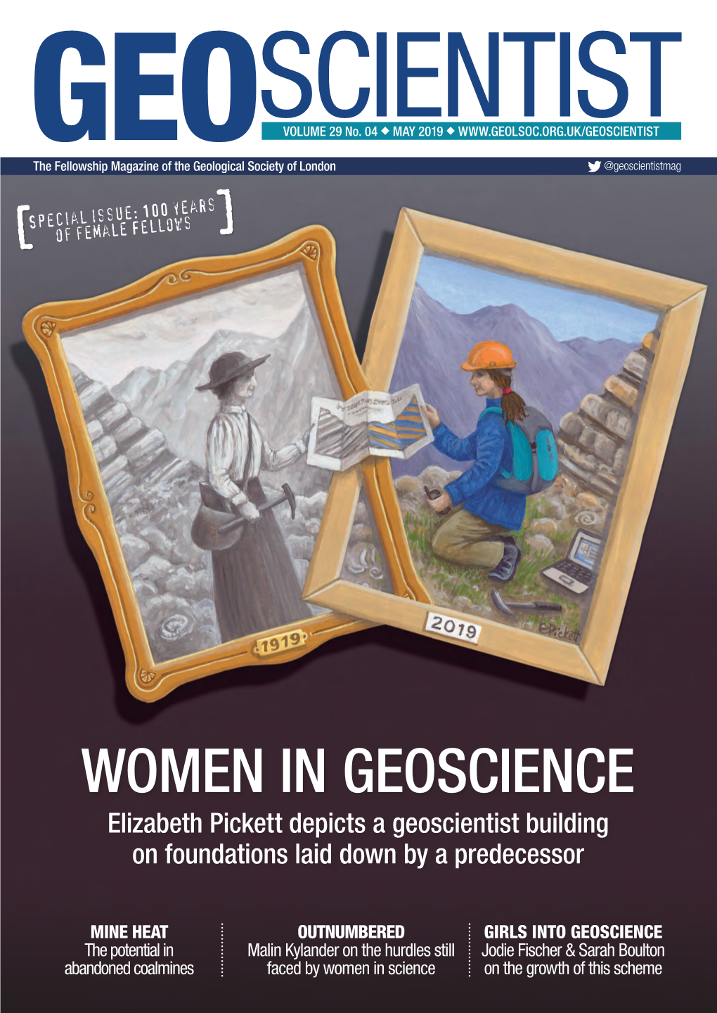 WOMEN in GEOSCIENCE Elizabeth Pickett Depicts a Geoscientist Building on Foundations Laid Down by a Predecessor