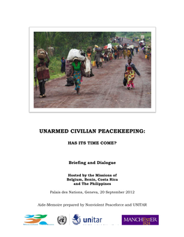 Unarmed Civilian Peacekeeping