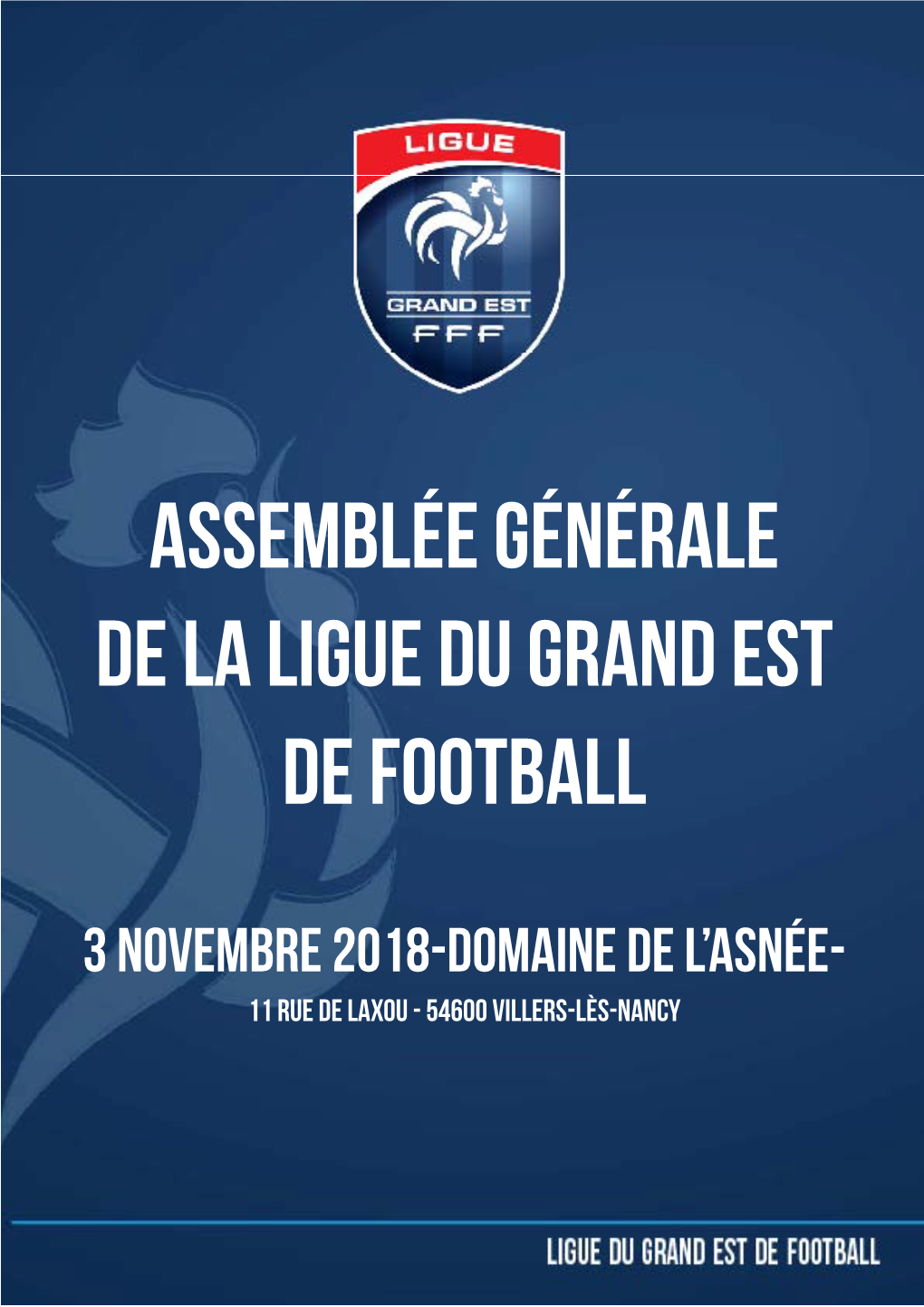 Assemblée Générale DE La Ligue Du Grand Est De Football