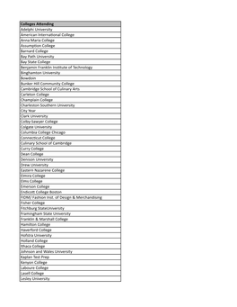 Colleges a Ending Adelphi University American Interna\Onal College