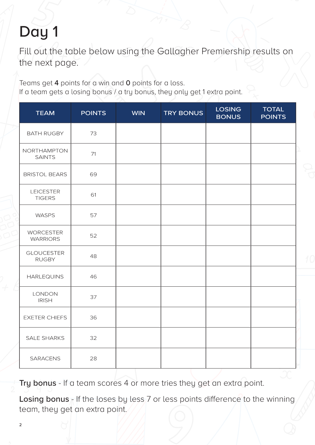 Download Attacking Maths Worksheet